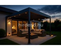 Alumínium terasztető építés